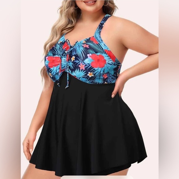 Nieyook Tankini Swimsuit Top Size 22W - Picture 1 of 9